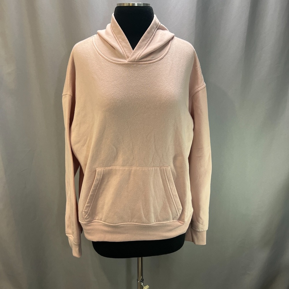 Refuge Athletics Hoodie Womens Small Light Pink Fleece Lined Kangaroo Pockets